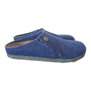 BIRKENSTOCK Zermatt Wool Blue Foot FriendlyKids MulesClogs Slippers Shoes sz 32